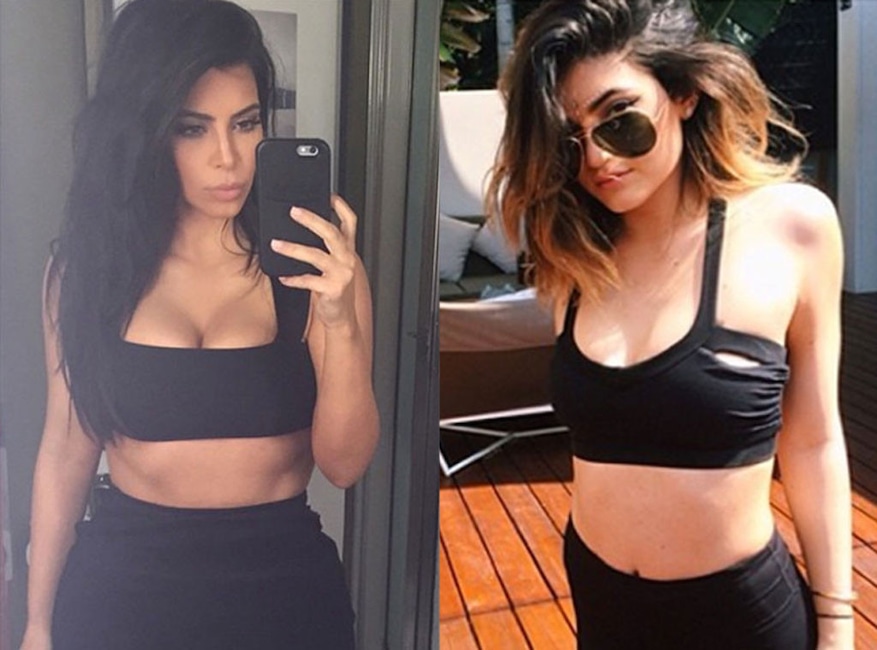 Kim Kardashian, Kylie Jenner, Look Alike Style